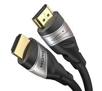 KabelDirekt - Cavo HDMI 10K & 8K, HDMI 2.1 b - Certificato, sviluppato in Germania - 3 m (Cavo 2.1 Ultra High Speed, per PC e console come PS5 e XBO, monitor e TV - nero/argento)