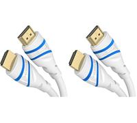 KabelDirekt - Cavo HDMI 2.1 10K & 8K - 1,5m, bianco, certificato (Confezione da 2)