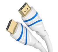 KabelDirekt - Cavo HDMI 2.1 10K & 8K - 1m, bianco, certificato | HDMI 2.1b - Cavo 2.1 Ultra High Speed, per PC e console come PS5 e XBO, monitor e TV