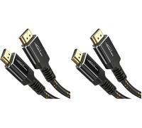 KabelDirekt - Cavo HDMI 2.1b 8K/4K - 1,5m, metallo (Confezione da 2)