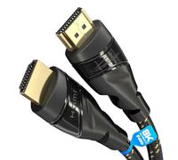 KabelDirekt - Cavo HDMI 4K - 15 m - 4K@60Hz (rame extra per Ultra HD veloce, rivestimento in nylon - HDMI 2.0, alta velocità con Ethernet, Blu-ray/Gaming/PS5/XBO Serie X/Switch, nero)