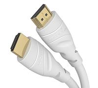 KabelDirekt - Cavo HDMI 4K - 20 m - Disponibile in 0,15-22,5 m - per Tutti i dispositivi HDMI (4K@60Hz, High Speed con Ethernet, TV, Blu-Ray, PS5/XBS/Switch, Bianco)