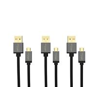KabelDirekt - Cavo Micro-USB - 3x1,8m - serie PRO