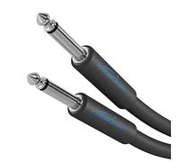 KabelDirekt - Cavo mono 6,3 mm per strumenti/chitarra - 3 m - (cavo audio per collegare una chitarra elettrica, un basso o una tastiera a un amplificatore)