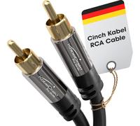 KabelDirekt - 1,5 m Cavo RCA, Cinch (Coassiale Audio Stereo Digitale Connettore, 1 Maschio su 1 Connettore Maschio, a Trasmissione analogica, Digitale del Segnale)
