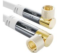 KabelDirekt - Cavo SAT TV - 5m, 90°, bianco
