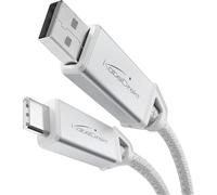 KabelDirekt - Cavo USB-A a USB-C - 5x 1m (cavo dati e di ricarica con Quick Charge 3.0, 36W - per PC, smartphone, tablet - Bianco)