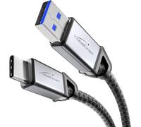 KabelDirekt - Cavo USB-A a USB-C, USB 3.2 - 2x 2m (cavo dati con 5GBPS & cavo di ricarica con Quick Charge 3.0, 36W - per PC, smartphone, tablet - nero)