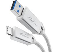 KabelDirekt - Cavo USB-A a USB-C, USB 3.2 - 5x 2m (cavo dati con 5GBPS e cavo di ricarica con Quick Charge 3.0, 36W - per PC, smartphone, tablet - Bianco)