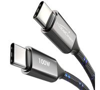 KabelDirekt - Cavo USB C per ricarica rapida, connettori metallici antiurto + intreccio in nylon resistente, USB 2.0 - 5x 1m (carica cellulari/portatili con 100W, funziona come cavo di ricarica/dati)