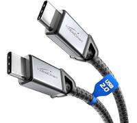 KabelDirekt - Cavo USB-C per Ricarica Veloce, Connettori Metallici + Intrecciato in Nylon, USB 2.0 - 1 m (Ricarica Telefoni/Computer Portatili con 60W, Ideale come Cavo di Carica/Dati, Nero)