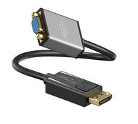 KabelDirekt - DisplayPort per adattatore VGA - 0,15 m (1920x1200/60 Hz, adatto a tutte le schede grafiche con uscita DP per il collegamento con proiettori o monitor ingresso VGA)