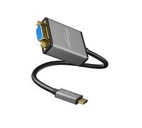 KabelDirekt - USB tipo C per adattatore VGA - 0,15 m - (risoluzioni fino a 1920 x 1200/60 Hz, USB C 3.1 e Thunderbolt 3, per MacBook Pro 2016/2017, MacBook 12“ e altri apparecchi)