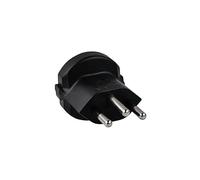 kabelmeister Adattatore di alimentazione Svizzera spina di rete con spina a spina su presa di protezione, nero