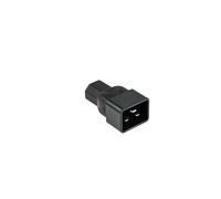 Kabelmeister Adattatore di corrente per dispositivi freddi, connettore C20 (dritto) su presa per dispositivi a freddo C13 (dritto), nero