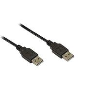 Kabelmeister® Cavo di collegamento, USB 2.0, maschio A a maschio A, nero, 0,5 m