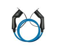 Kabelmeister Cavo di ricarica E-Auto Mode 3, tipo 2 maschio a femmina, 3 fasi, 16 A, 11 kW, blu, 10 m