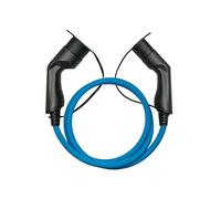 Kabelmeister Cavo di ricarica E-Auto Mode 3, tipo 2 maschio a femmina, 32 A, 22 kW, blu, 7,5 m