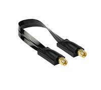 Kabelmeister Cavo piatto coassiale HF 1.13 per antenne 5G, LTE / 4G (cavo) - nero, circa 20 cm
