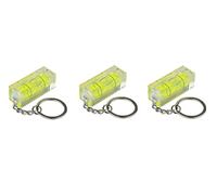 kabelmeister Mini livella a bolla con portachiavi, set da 3 pezzi