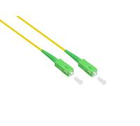 Kabelmeister® OS2 Cavo Fibra Ottica - 15 m - Simplex - Maschio SC (APC) a SC (APC) - Singlemode 9/125 - Conduttore Fibra Ottica, Cavo Patch per FTTH/FTTB/FTTx - Prodotti di Qualità