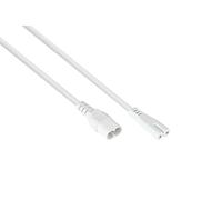 kabelmeister Prolunga europea da spina C8 a presa C7/Euro 8, bianco, 0,5 m