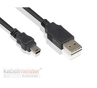 Kabelmeister Schermatura Cavo Maestro Pellicole e Intrecciato, Rame adern (OFC) Schwarz - 1 m USB 2.0 - Easy Stecker A an A