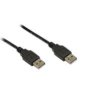 Kabelmeister - Schermatura in pellicola e intrecciata, fili in rame (OFC) Nero - 1,8 m USB 2.0 - Stecker A an A