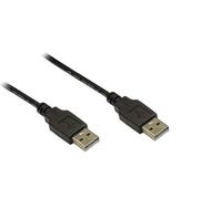 Kabelmeister - Schermatura in pellicola e intrecciata, fili in rame (OFC) Nero - 5 m USB 2.0 - Stecker A an A