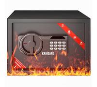 KABISAFE cassaforte a muro con chiave, Cassetta armadio di Sicurezza per Soldi con Sensore di Luce Doppia Tastiera Digitale Serratura per Casa Hotel Ufficio Contanti Gioielli Pistola, 16.48L