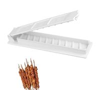 Kabob Maker, Plastica Spessa Kebab Macchina Manuale Stampo per Kabob Facile da Usare per Principianti al Barbecue, Kebab Turco (Bianco)