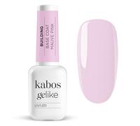 Kabos Gelike Base Builder Gel UV/LED, Mauve Pink, 10ml - Professionale, Autolivellante, Alta Resistenza, Rosa Effetto Elegante