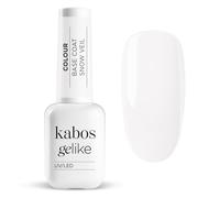 Kabos Gelike Base Builder Gel UV/LED, Snow Veil, 10ml - Professionale, Autolivellante, Alta Resistenza, Velo Di Neve Effetto Elegante