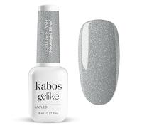 Kabos Gelike Smalto Gel Ibrido Argento UV/LED Flash Moonlight Silver 8ml - Colore Intenso, Lunga Durata, Copertura Perfetta