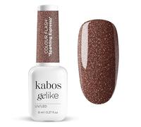 Kabos Gelike Smalto Gel Ibrido Marrone UV/LED Flash Sparkling Espresso 8ml - Professionale, Colore Intenso, Lunga Durata, Copertura Perfetta