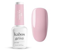 Kabos Gelike Smalto Gel Ibrido UV/LED 025 Powder Pink 8ml - Colore Intenso, Lunga Durata, Copertura Perfetta
