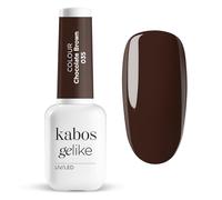 Kabos Gelike Smalto Gel Ibrido UV/LED 035 Chocolate Brown 8ml - Professionale, Colore Intenso, Lunga Durata, Copertura Perfetta