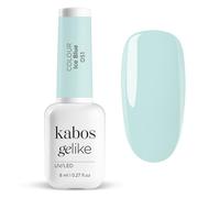 Kabos Gelike Smalto Gel Ibrido UV/LED 051 Ice Blue 8ml - Colore Intenso, Lunga Durata, Copertura Perfetta
