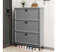 KaBuea Armadietto per scarpe con 3 cassetti, armadio per riporre le scarpe, mobile per corridoio estraibile, scarpiera per soggiorno