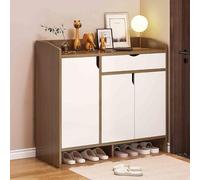 KaBuea Armadio per scarpe ad alta capacità con porte e maniglie, organizzatore di stoccaggio antipolvere per ingresso, corridoio, camera da letto, soggiorno