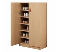 KaBuea Armadio per scarpe ad alta capacità con porte, maniglie e ripiani rimovibili, organizzatore antipolvere per ingresso, corridoio, camera da letto