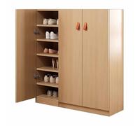 KaBuea Armadio per scarpe ad alta capacità con porte, maniglie e ripiani rimovibili, organizzatore antipolvere per ingresso, corridoio, camera da letto