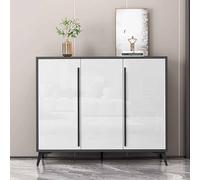 KaBuea Armadio per scarpe antipolvere ad alta capacità con porte, maniglie e ripiani staccabili, ideale per camera, corridoio, spazi piccoli