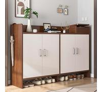 KaBuea Armadio per scarpe antipolvere con porte e maniglie, soluzione di stoccaggio ad alta capacità per ingresso, armadio, appartamento, casa