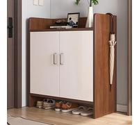 KaBuea Armadio per scarpe antipolvere con porte e maniglie, soluzione di stoccaggio ad alta capacità per ingresso, armadio, appartamento, casa