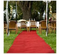 KaBuea Runner da Tappeto Rosso Premium, Tappeto da corridoio in Stile hollywoodiano for Matrimoni, Oscar, sfilate di Moda, Lauree, Cerimonie di premiazione e Feste(3'3" x 32'10" (Rectangular))