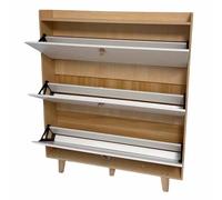 KaBuea Scarpiera antipolvere, cassetti ribaltabili a 3 ripiani, stretta e spaziosa per l'ingresso della camera da letto