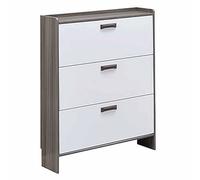 KaBuea Scarpiera stretta a 3 ripiani ribaltabili, grande capacità di contenimento, ideale per organizzare le scarpe nell'ingresso, nel corridoio o nella camera da letto