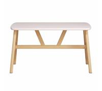 KaBuea Set da Pranzo per 4, Tavolo Rettangolare con Gambe in Metallo, Set Tavolo e Sedie da Cucina per Piccoli Spazi Sala da Pranzo Ristorante, Bianco