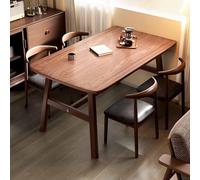 KaBuea Set di tavoli da pranzo per 4-6 persone, piano in legno e tavolo da pranzo con struttura in metallo per impieghi gravosi per cucina, rettangolo